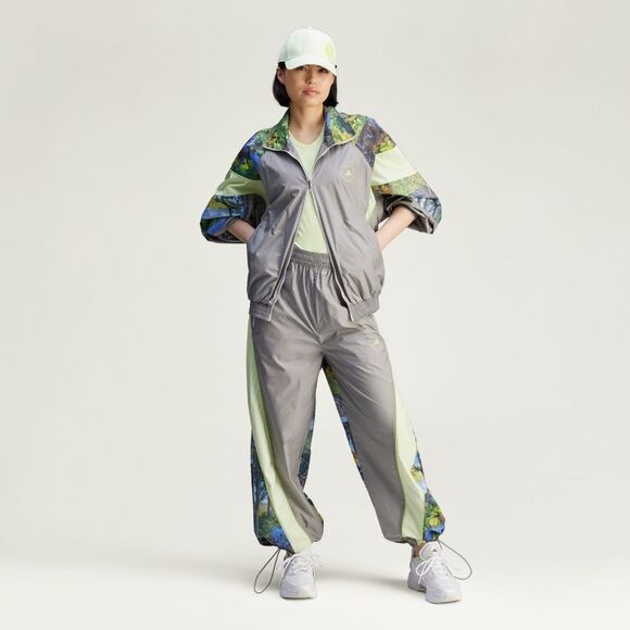 Adidas by Stella McCartney Earth Collage Woven Track Pants Women's Medium M Grey - Picture 5 of 16